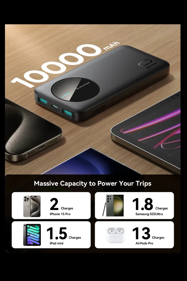 المنجز Joyroom 10000 MAH - حجم وسعر منافس